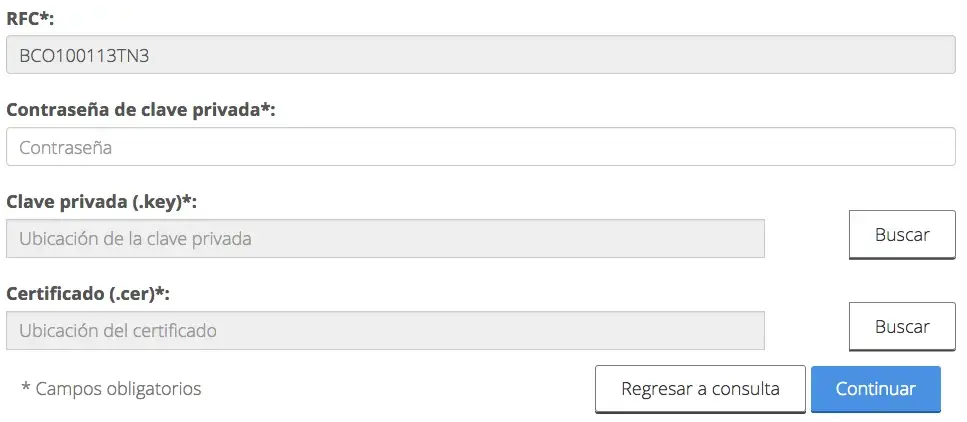 Confirmación de acceso