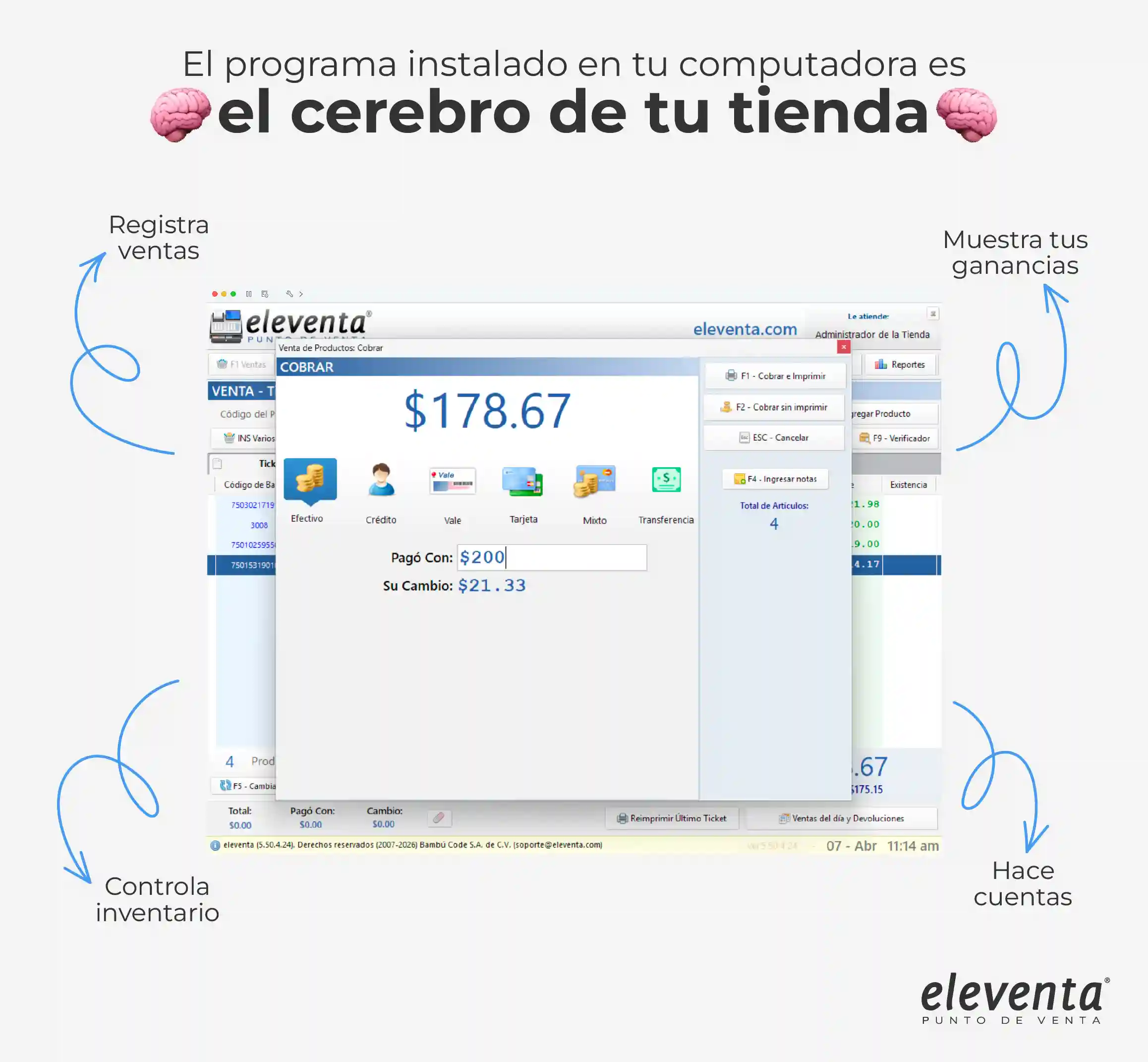 El cerebro de tu tienda eleventa