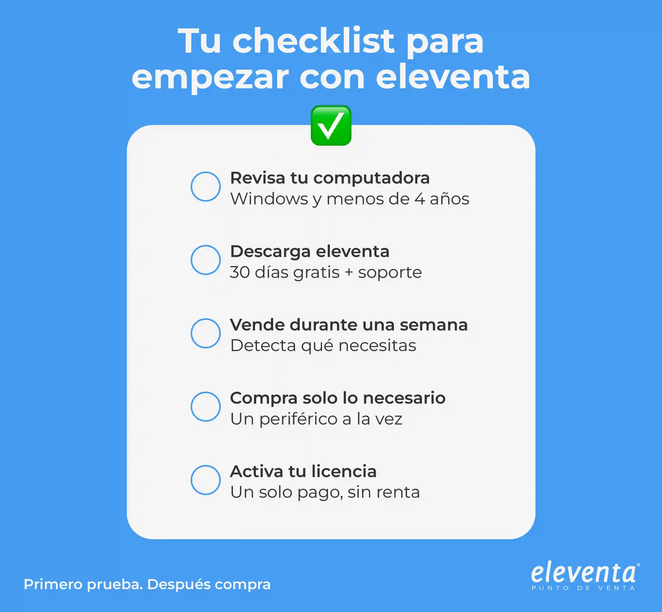 Empieza a usar eleventa