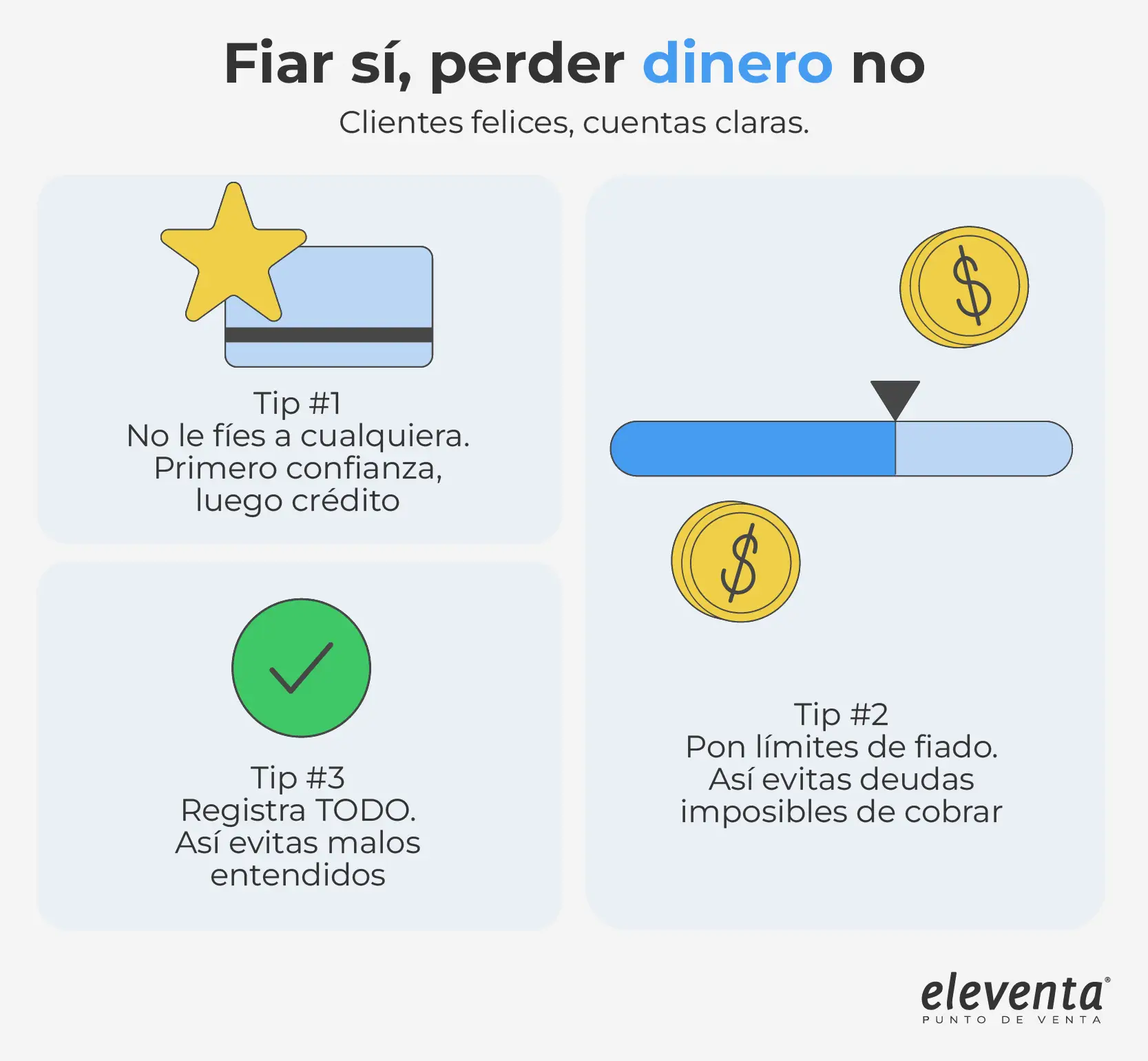 Reglas de fiados tienditas