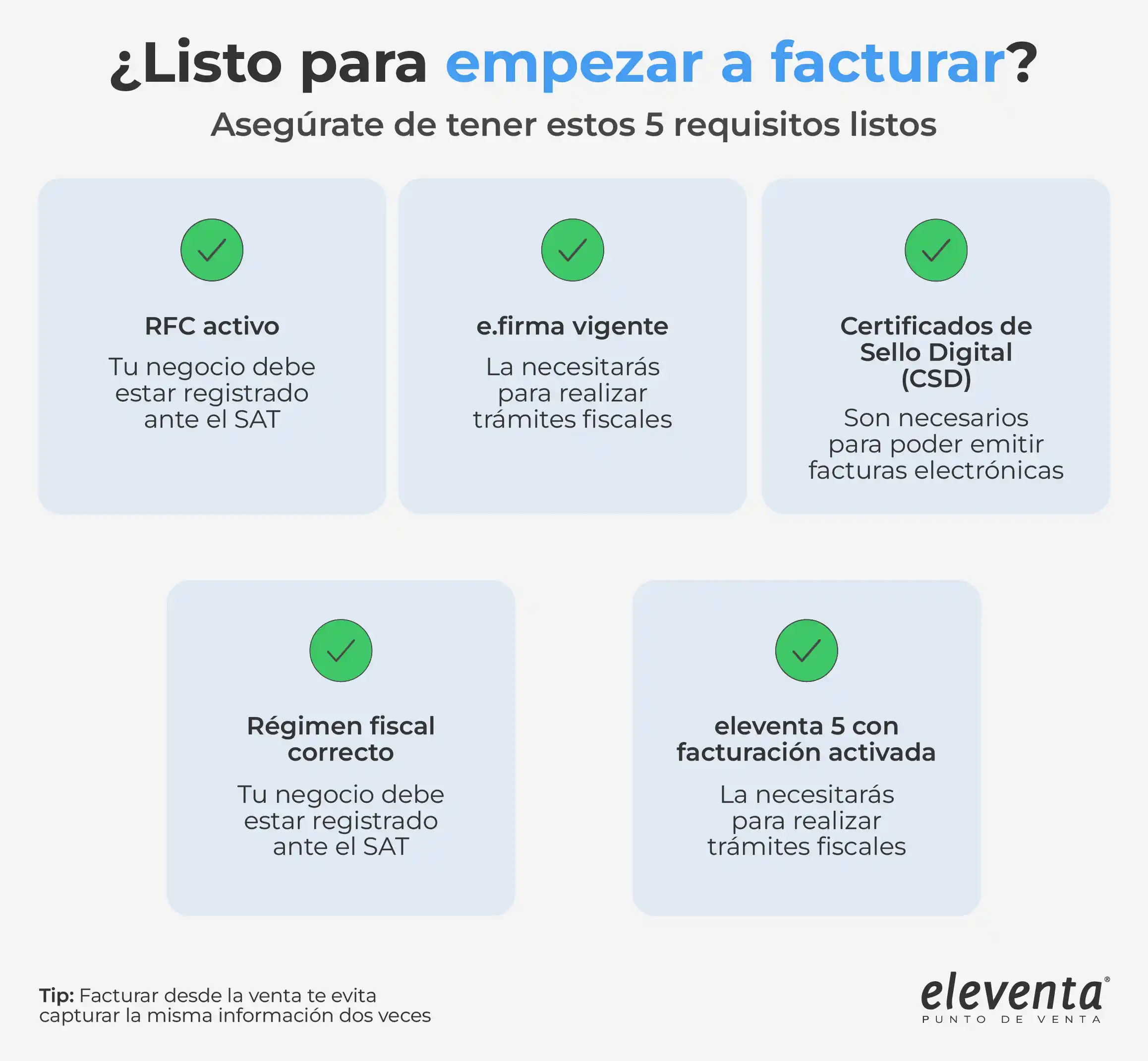 Requisitos para facturar