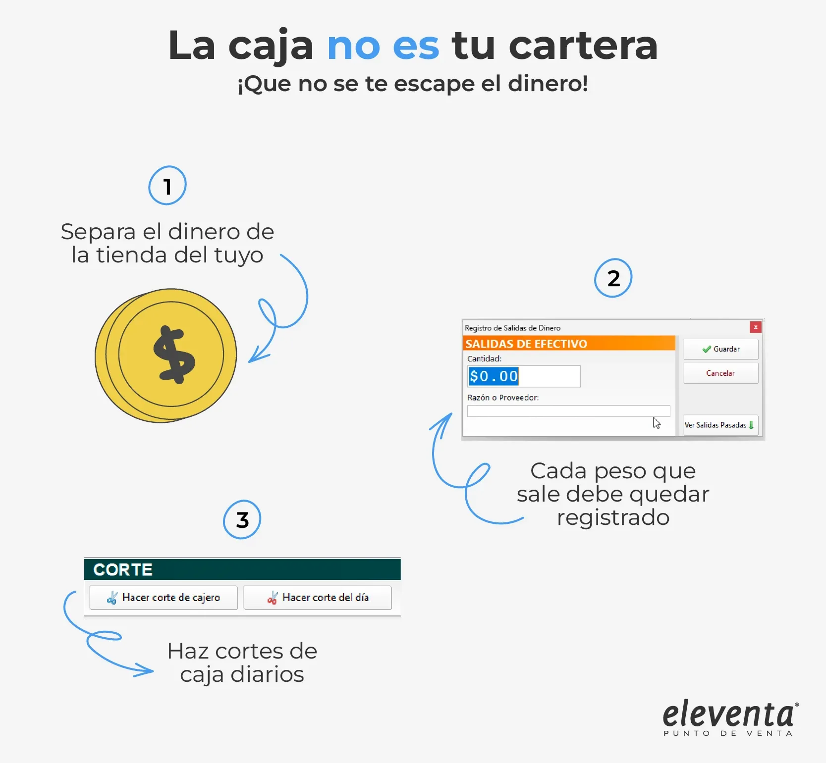 Registra entradas y salidas de dinero