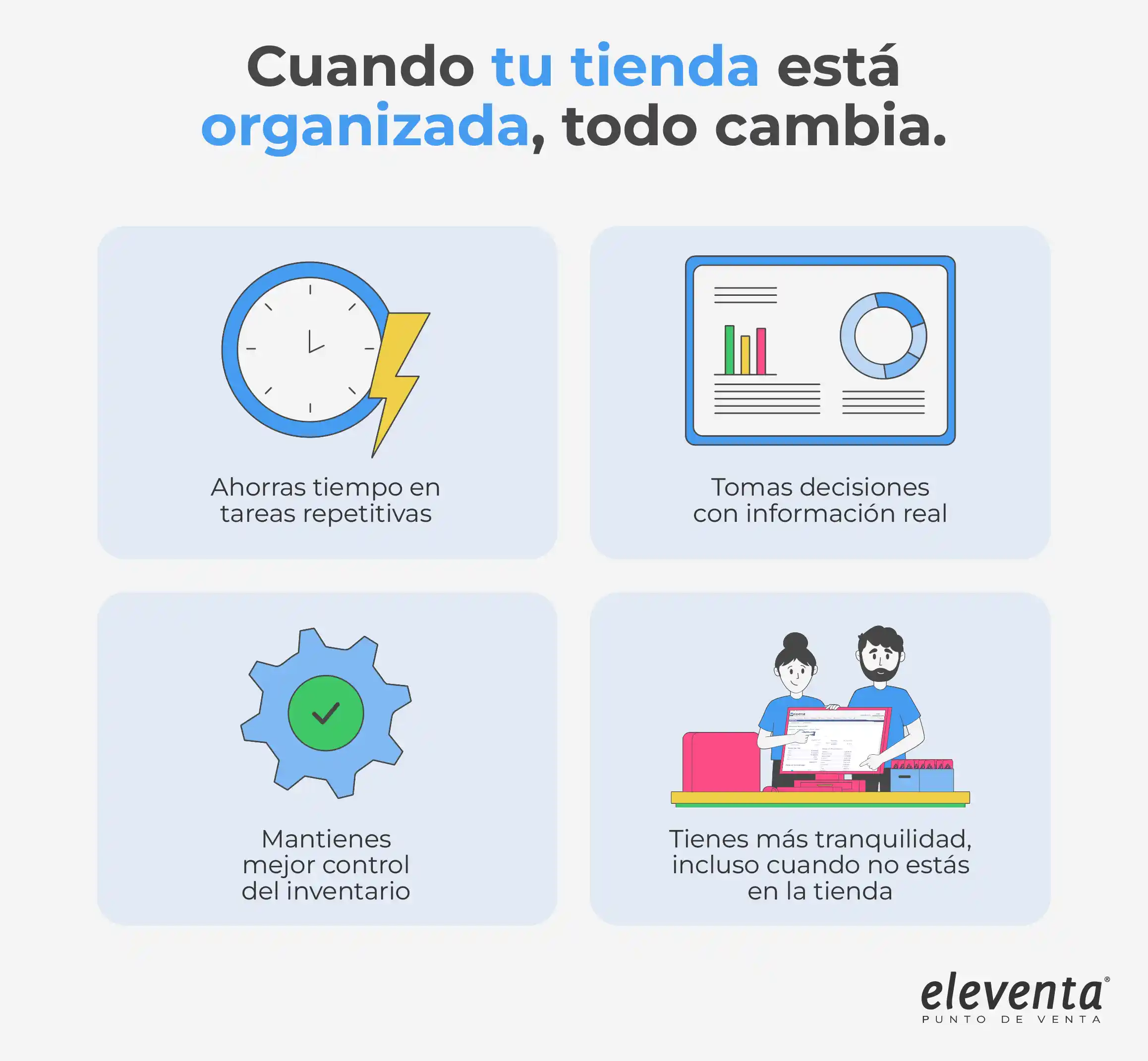 Tiendita organizada con eleventa