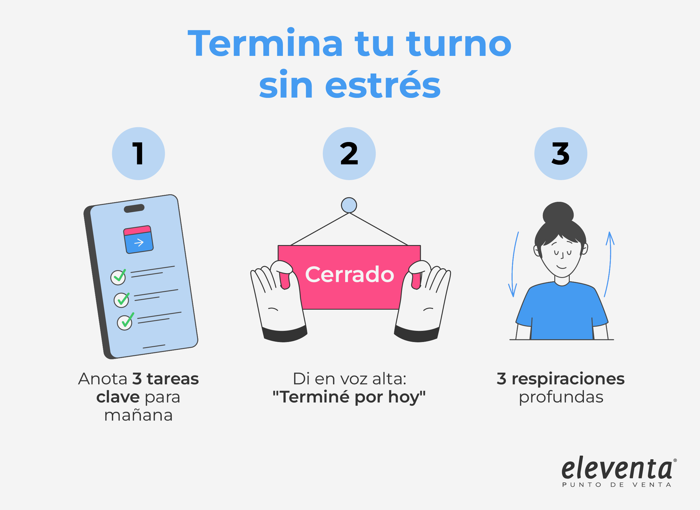 Termina el trabajo sin estrés