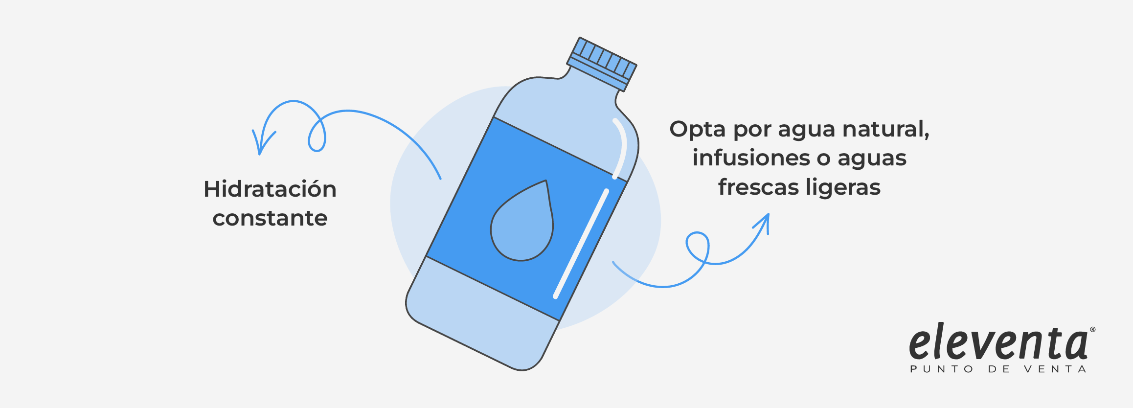 Toma agua constantemente