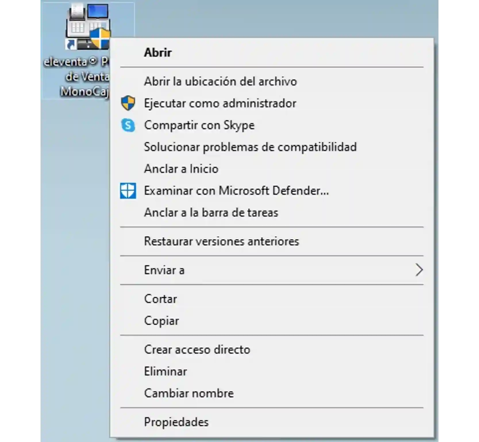 Abrir la ubicación del archivo