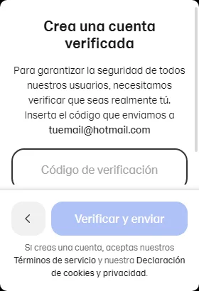 Código de verificación