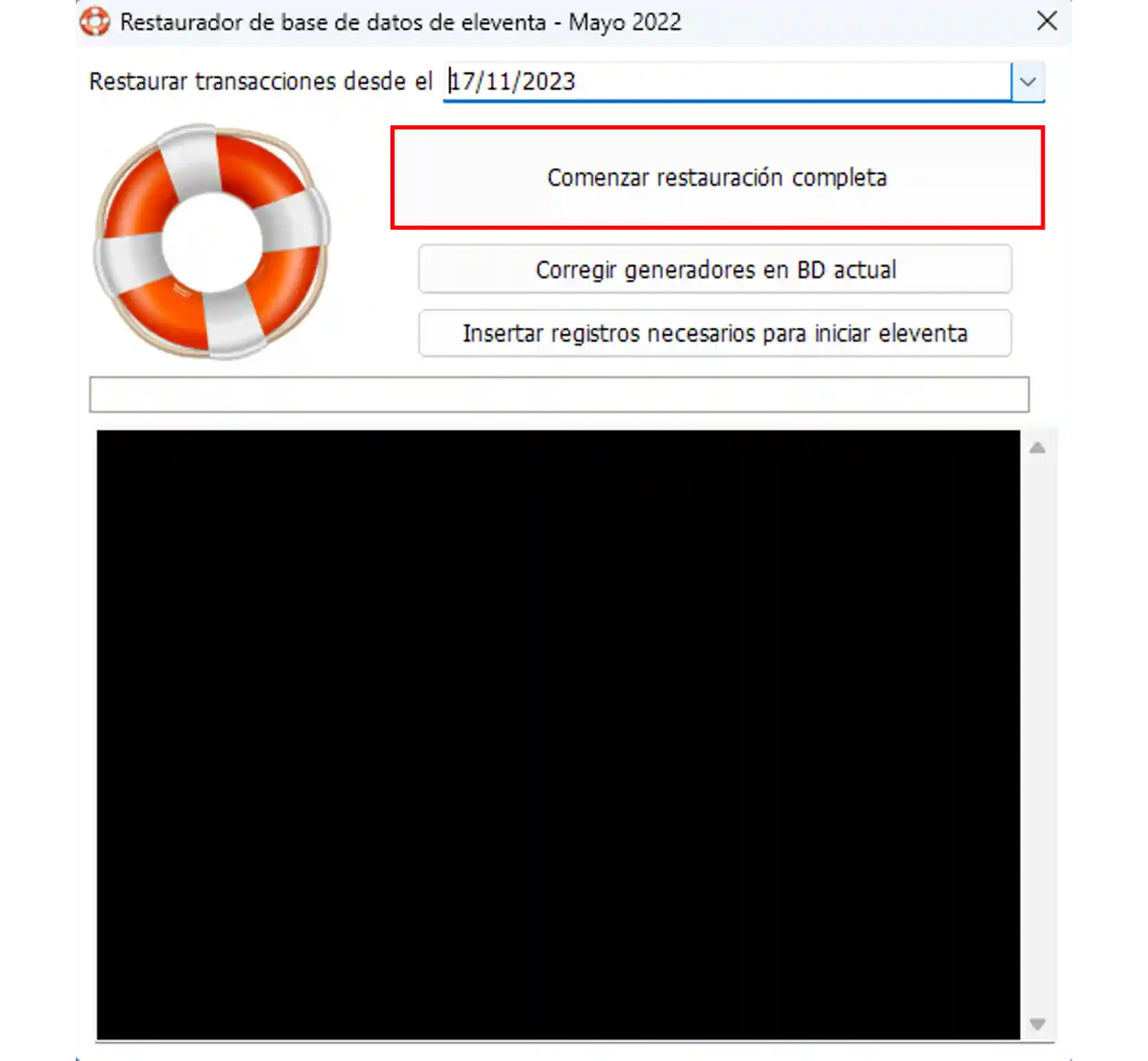 Comenzar Restauración Completa