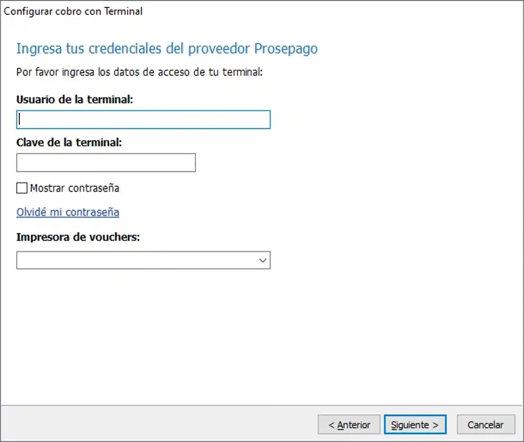 configuracion-dispositivos-terminal-configurar-ingresar-credenciales-prosepago