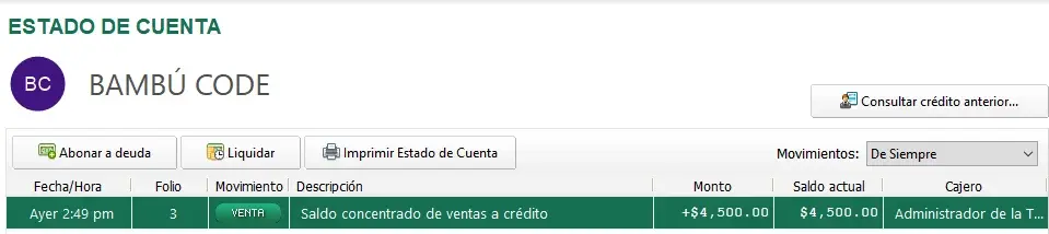 credito-anterior