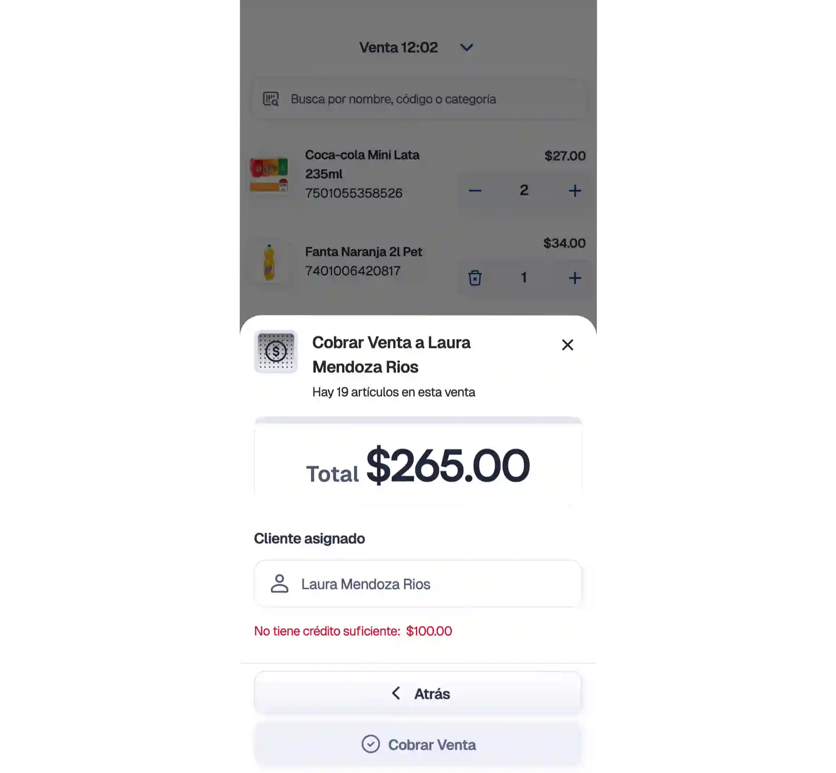 eleventa-cobro-credito-insuficiente-mobile-2