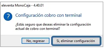 Eliminar Configuración