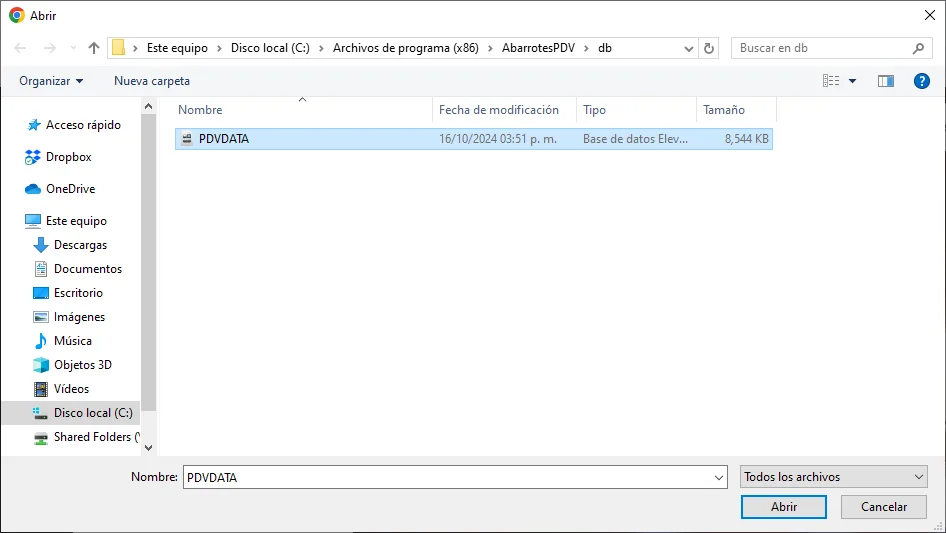 Explorador de archivos