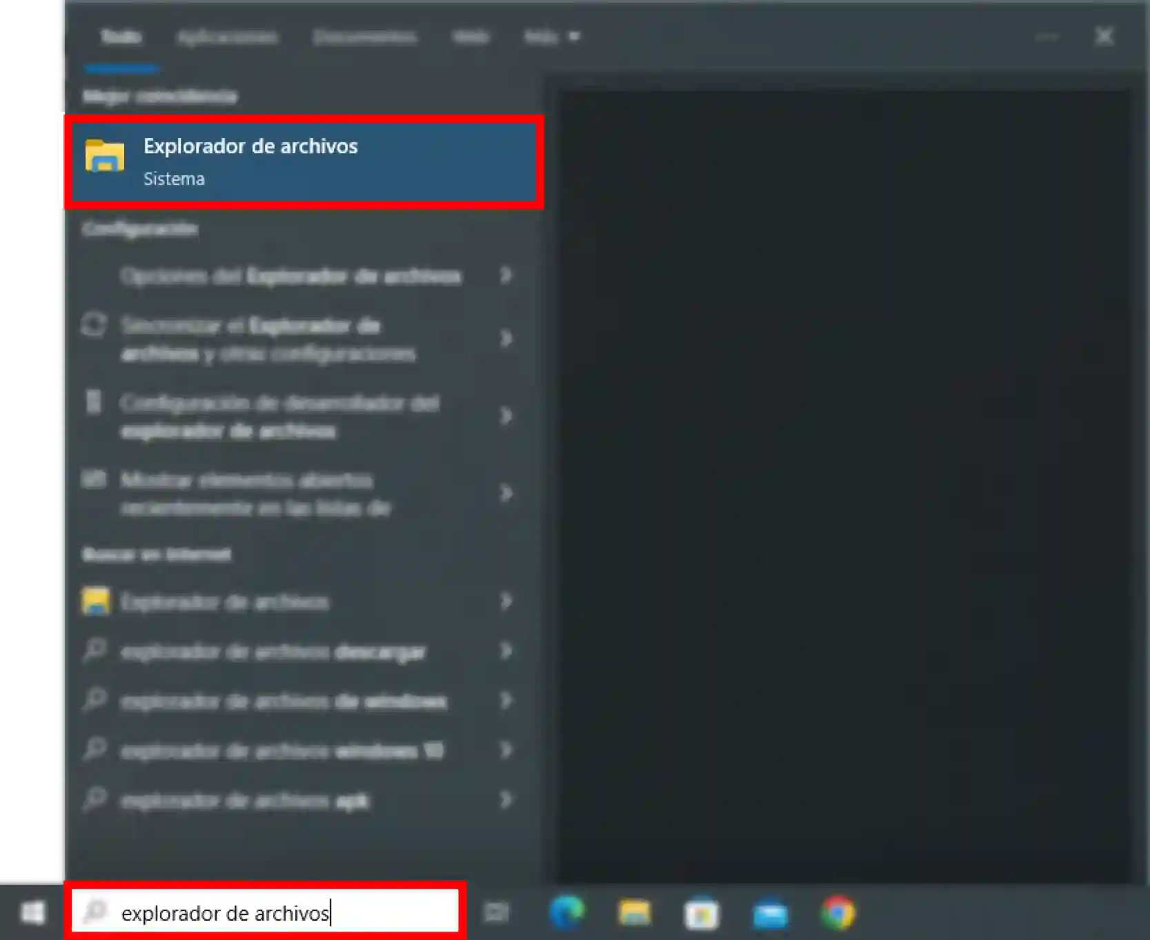 Abrir el Explorador de archivos de Windows