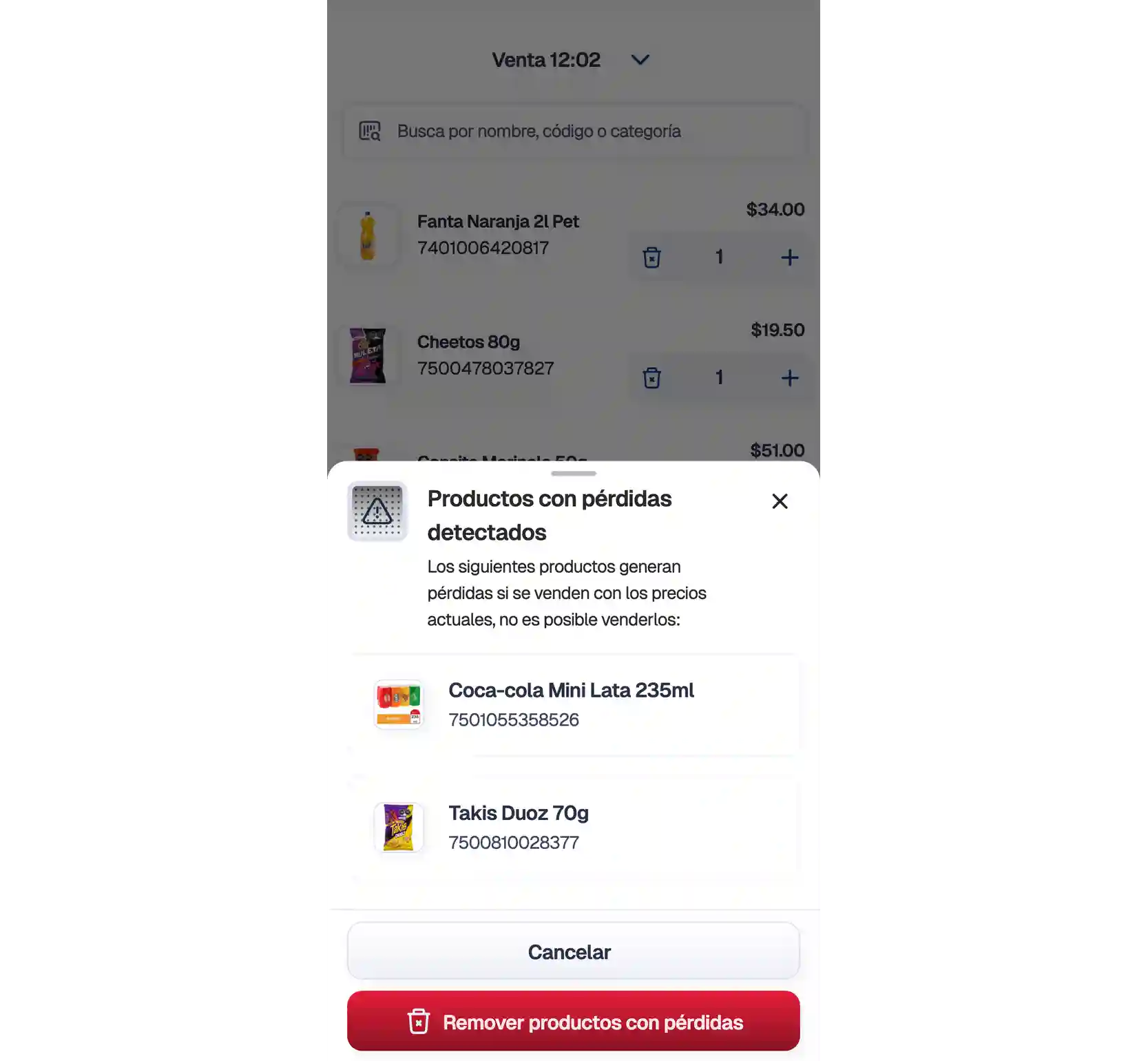 lista-de-artículos-afectados-con-precio-menor-al-costo-movil