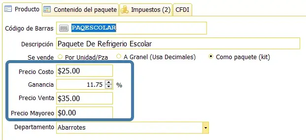 precio-costo-venta