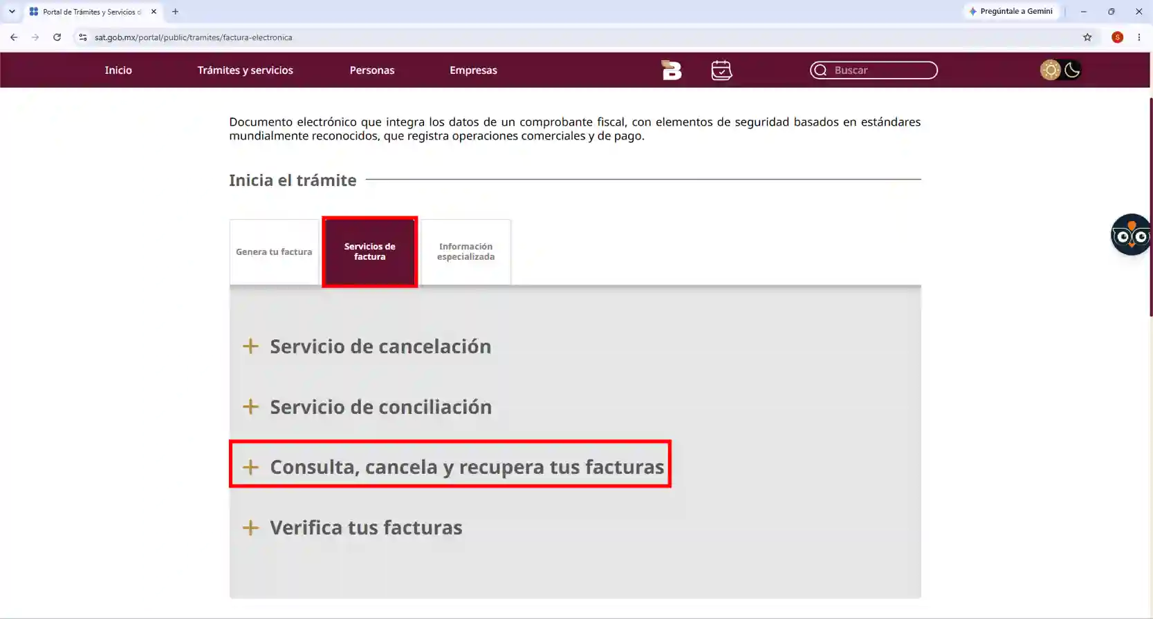 Consulta, cancela y recupera tus facturas